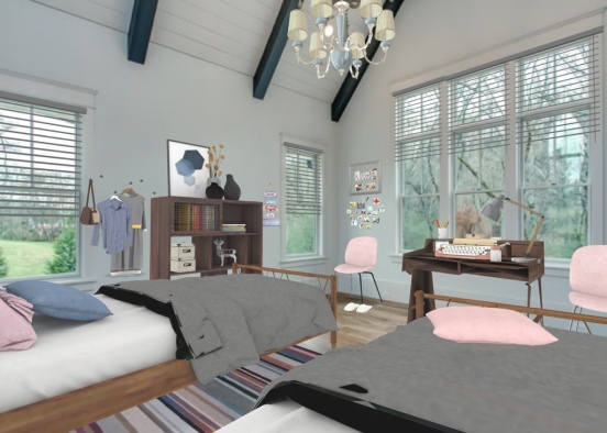 Siempre compartimos dormitorio...! mi estilo!🌺 Design Rendering