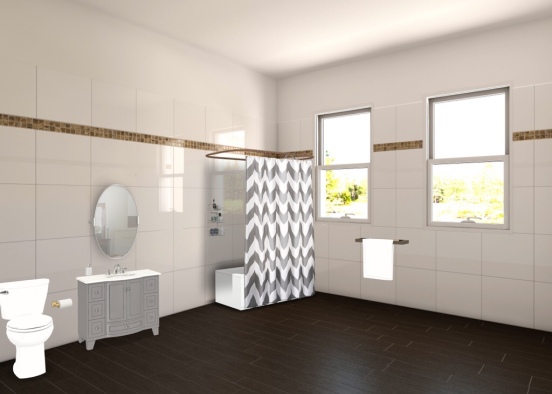Meri bathroom  Design Rendering