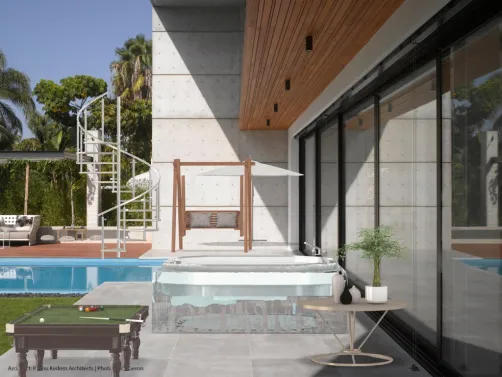 pool house outside 
