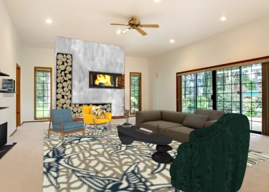 Tehani's Living room Design Rendering