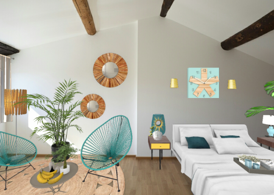 Tropical bedrum  Design Rendering