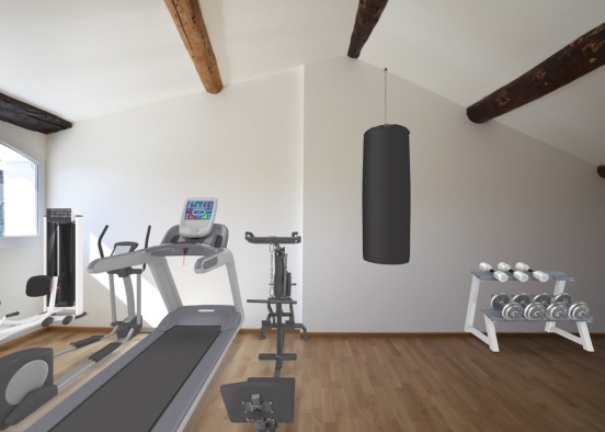 workout room  Design Rendering