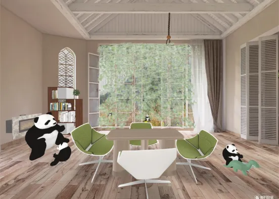 Panda house Design Rendering