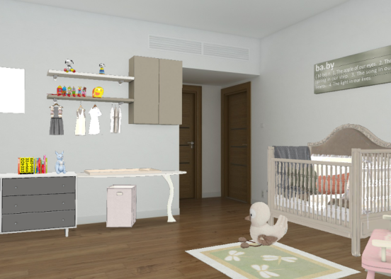Baby's Nursery Design Rendering