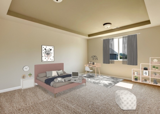 Girls dream bedroom Design Rendering