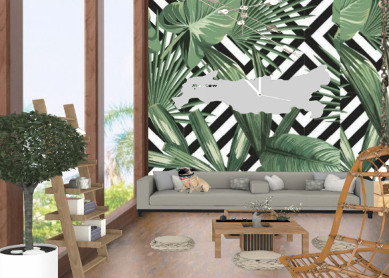 Jungle lounge Design Rendering