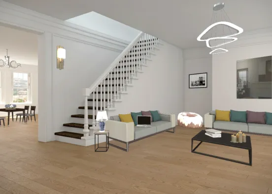 My dream dining/living room Design Rendering