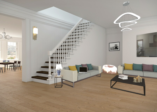 My dream dining/living room Design Rendering
