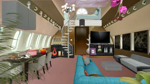 It's a hard life on a private plane.