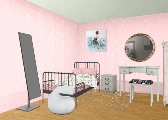 Dormitorio adolesente  Design Rendering
