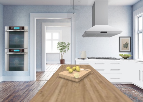 bright & airy kitchen  Design Rendering