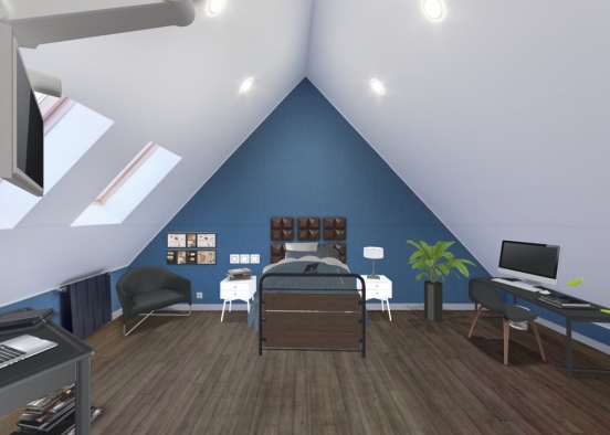 bedroom 🛌 for boys 👍🏼 Design Rendering