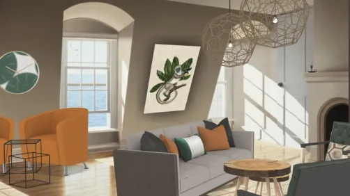 Tropical Orange and Green