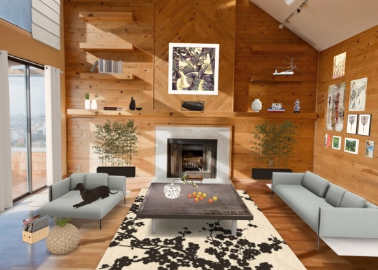 living room 1 Design Rendering
