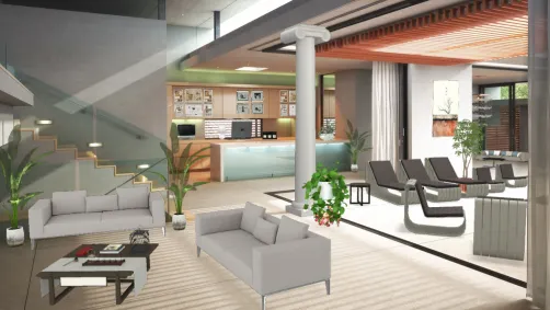 Hotel lounge