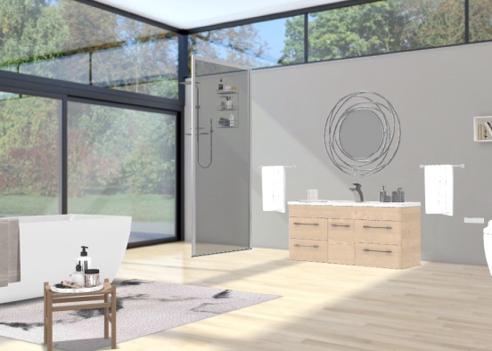 bathroom luxury Design Rendering