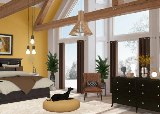 •• Cozy Bedroom with view •• Design Rendering