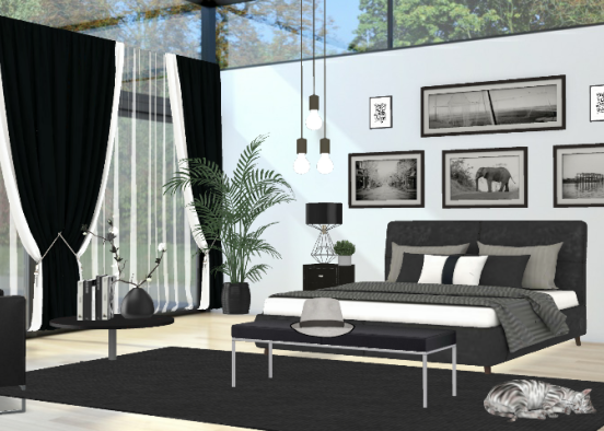 •• Bedroom with view •• Design Rendering