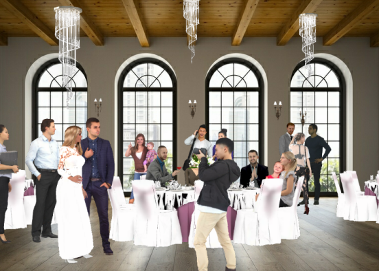 Wedding reception Design Rendering