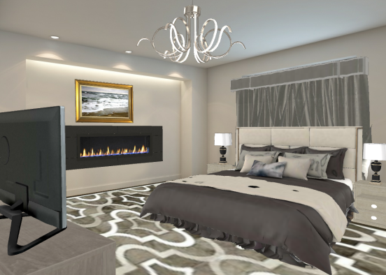Master bedroom; Design Rendering