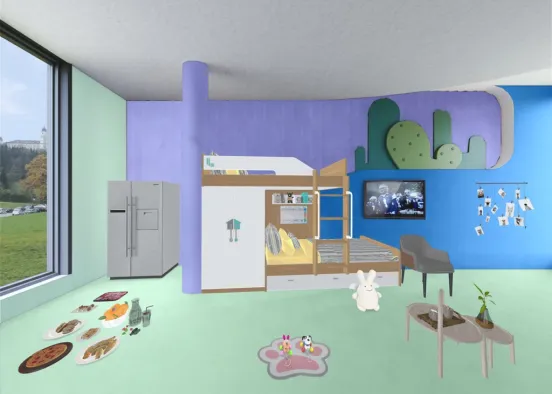Kid Room (fancy) Design Rendering