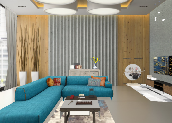 #Living room  Design Rendering