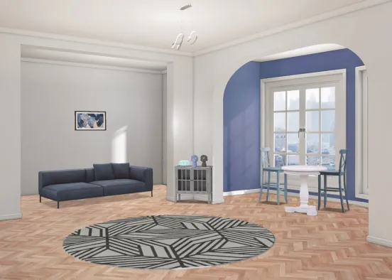 living room #wholehousechallenge Design Rendering
