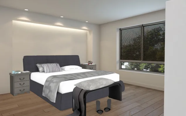 Un dormitorio moderno 