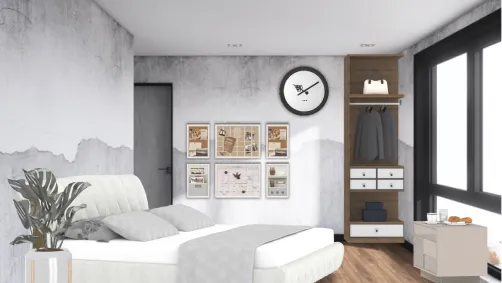 Very Modern King size bed apartment