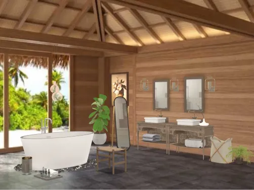 Rustic bathroom