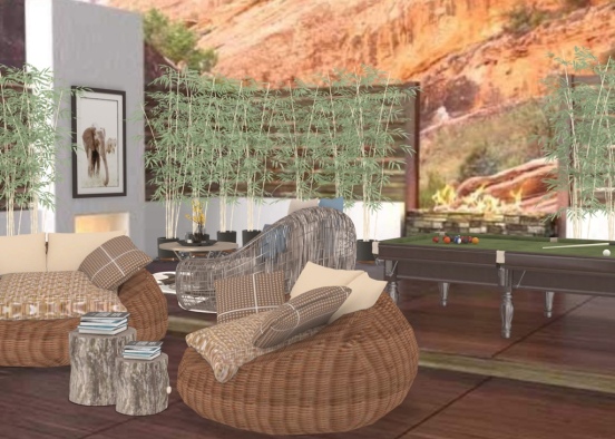 My first Africa style outdoor Design Rendering
