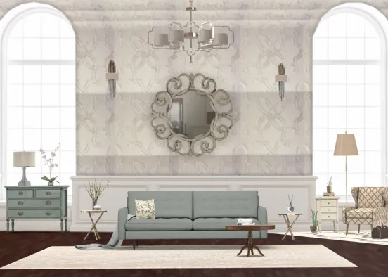 Classic livingroom Design Rendering