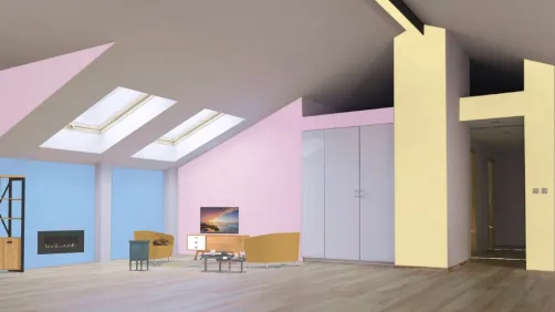 pastel living room 