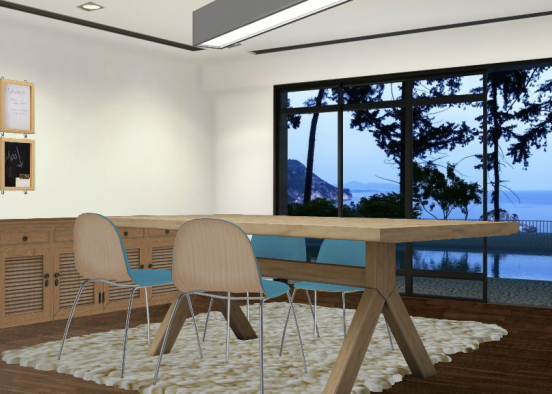 Cool dining room Design Rendering