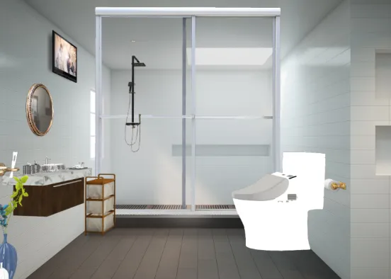 Beautifull bathroom Design Rendering