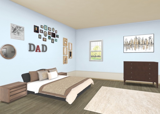 my dads room! Design Rendering