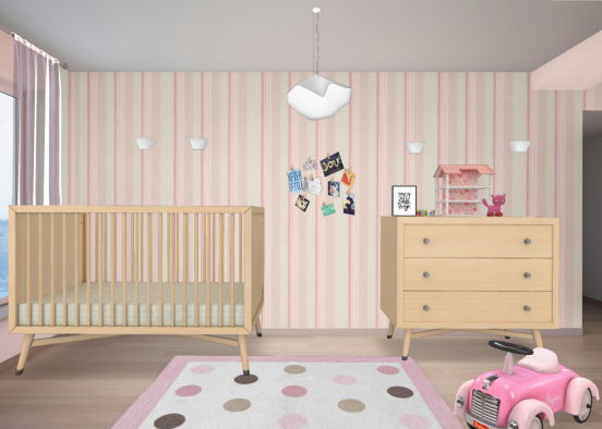 baby modern room Design Rendering
