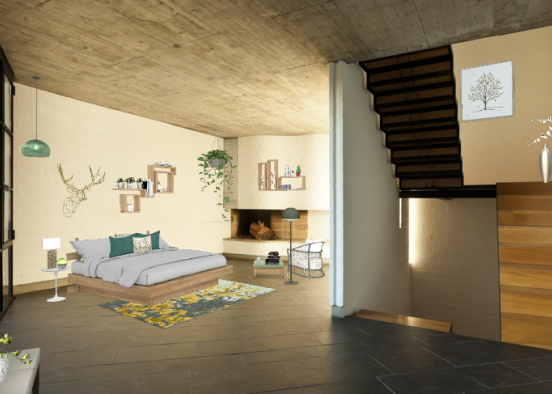 Peacefull room Design Rendering