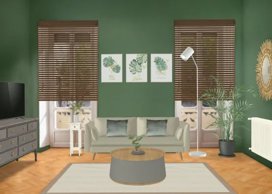Botanical Lounge Design Rendering