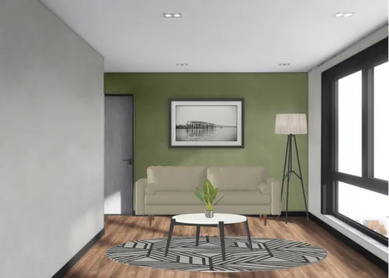 City Centre Apartment Botanical Lounge Design Rendering