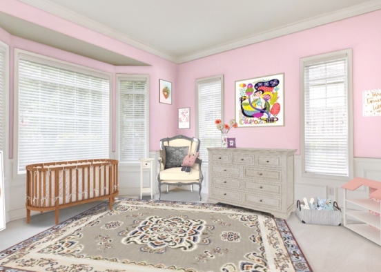 quarto de bebê 🍼 3 Design Rendering