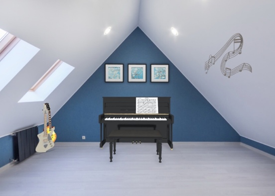 Music Room 🎶🎵 Design Rendering
