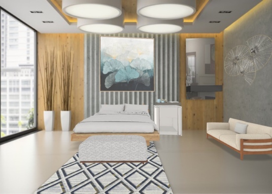 Hotel Bedroom 💓 Design Rendering