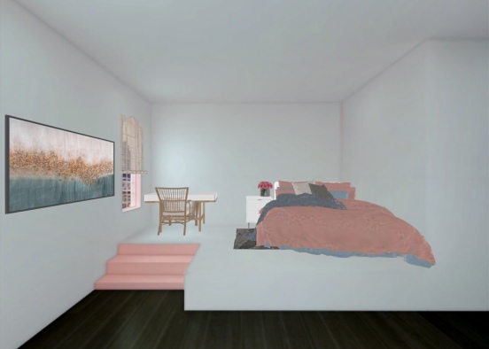 small bedroom  Design Rendering