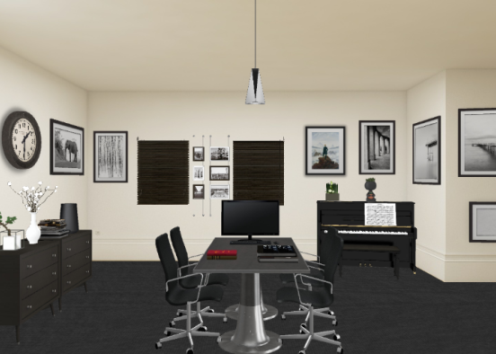 Young man's office Design Rendering