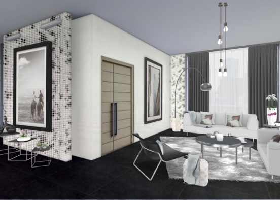 NewYork comfortable living room😍it’s minimalistic,i love it! Design Rendering