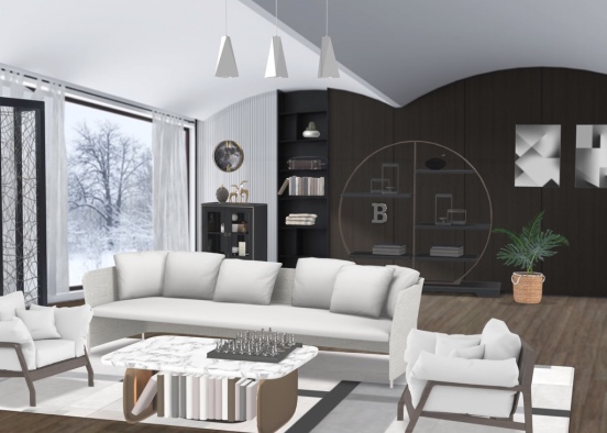 modern living room (2020) Design Rendering