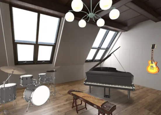 the music room Design Rendering