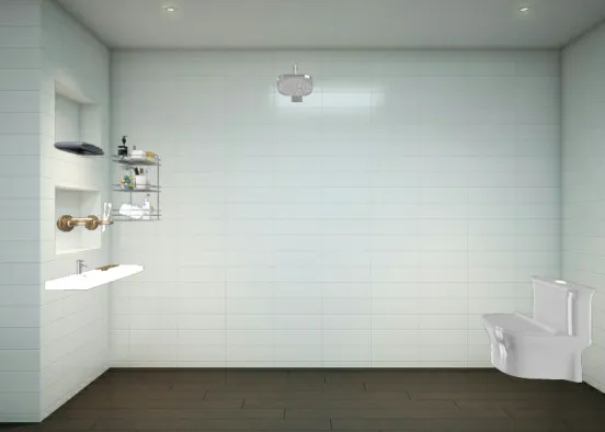 Common bathroom Design Rendering