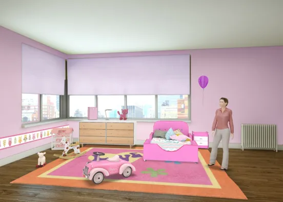 Baby girl 👧🏻 room 💕 Design Rendering